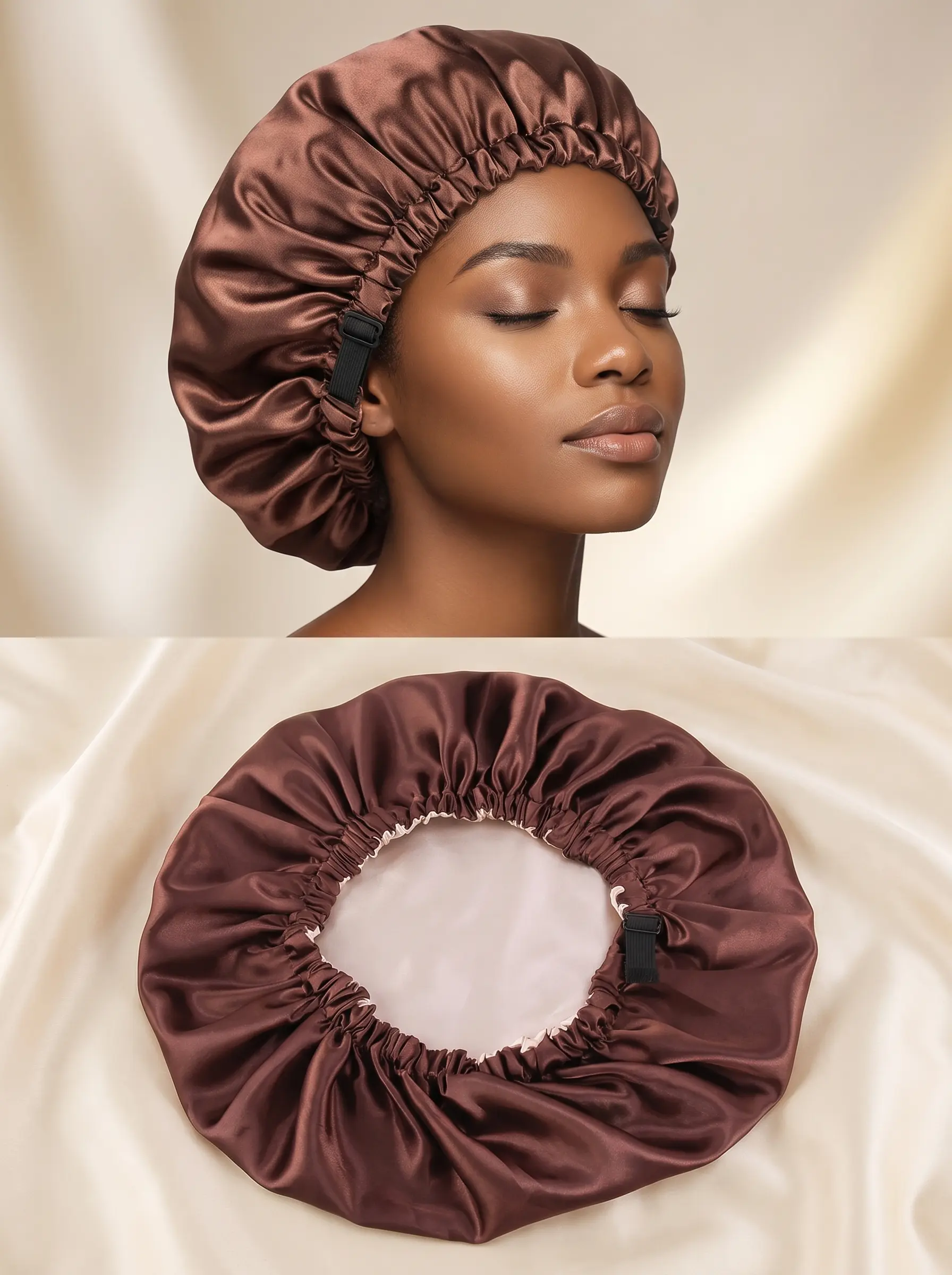 Bonnet en satin